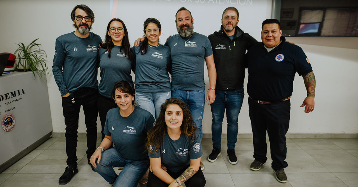 Group photo of Delver Agents employees that attended a CPR training.